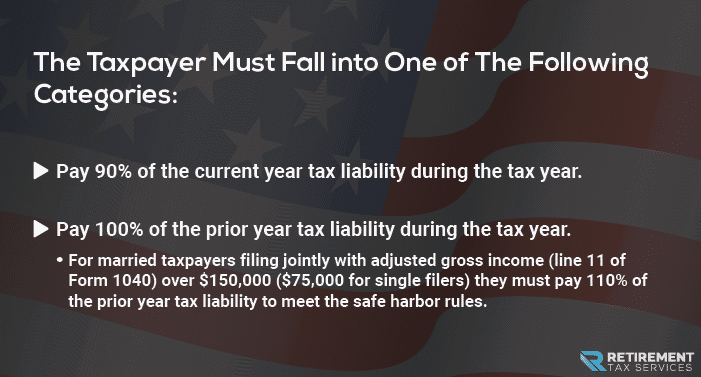 Taxpayers Must Fall In These Categories