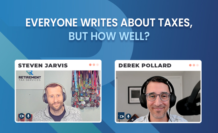 Everyone writes about taxes, but how well? with Derek Pollard, PhD