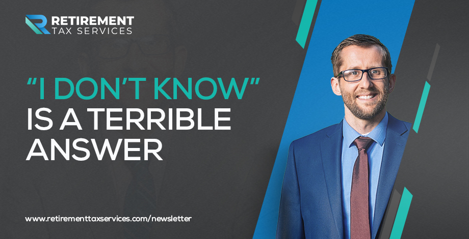 “I don’t know” is a terrible answer