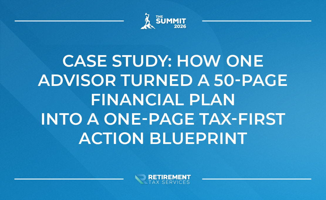 Case Study: How One Advisor Turned a 50‑Page Financial Plan Into a One‑Page Tax‑First Action Blueprint