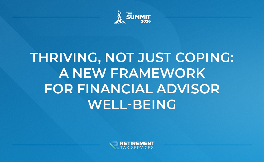 Thriving, Not Just Coping: A New Framework for Financial Advisor Well‑Being