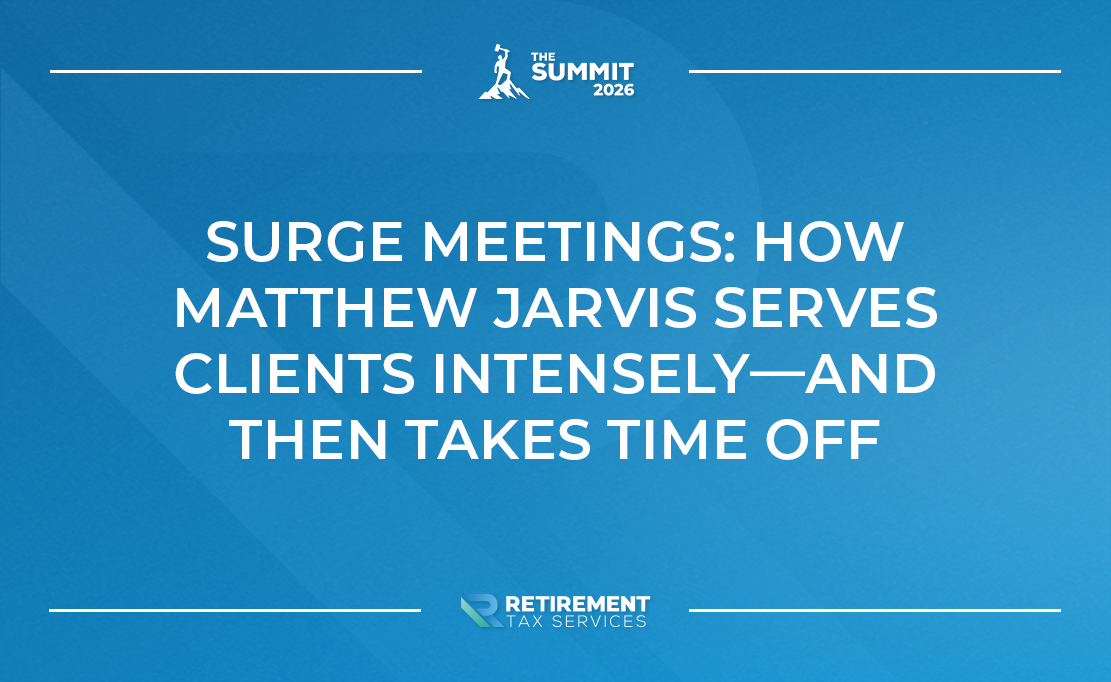 Surge Meetings: How Matthew Jarvis Serves Clients Intensely—and Then Takes Time Off